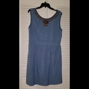 Ellen Tracy Fit & Flare Jean Dress